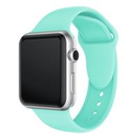 Dubbele klinknagels siliconen horloge Band voor Apple Watch serie 3 & 2 & 1 38mm (mintgroen) - thumbnail