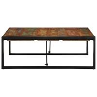 Salontafel 100x100x35 cm massief gerecycled hout meerkleurig - thumbnail