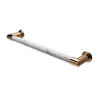 Elektrische Radiator Cascade 60x12 cm Bianco Carrara Venatino Marble / Unlacquered Brass HD Heating - thumbnail