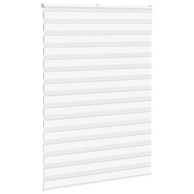 VidaXL Zebra rolgordijn 165x200 cm stofbreedte 160,9cm polyester wit