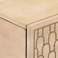 Salontafel 80x50x40 cm massief mangohout - thumbnail