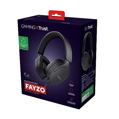 Trust GXT 489 Fayzo Gamingheadset Headset Zwart - thumbnail