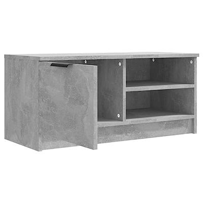 Tv-meubel 80x35x36,5 cm bewerkt hout betongrijs