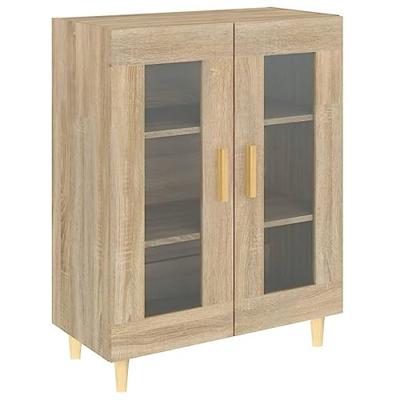 Dressoir 69,5x34x90 cm bewerkt hout sonoma eikenkleurig