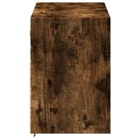 Tv-wandmeubel met LED-verlichting 100x31x45 cm gerookt eiken - thumbnail