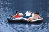 Bestway Dubbele Opblaasbare Wiel met Handgrepen Rapid Rider 251x132 cm Strand en Zwembad 43113 - thumbnail