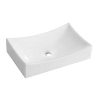 Opzetwastafel Wiesbaden Slide Keramiek 54x34cm Zonder Overloop Wit - thumbnail