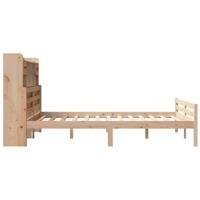 Bed met boekenkast zonder matras massief grenenhout 160x200 cm - thumbnail