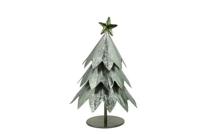 Scottish kerstboom licht groen ijzer 18 cm - thumbnail