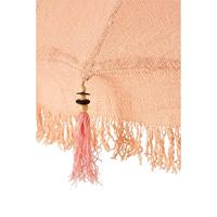 J-Line Parasol Kwastjes|Schelpen Peche Hout Donker Bruin Large - thumbnail