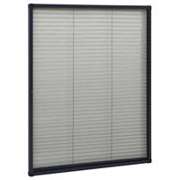 VidaXL Raamhor plissé 60x80 cm aluminium antracietkleurig - thumbnail