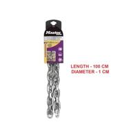 Masterlock Ketting, staal met vinyl, 10mm, 1m - 8019EURD 8019EURD - thumbnail