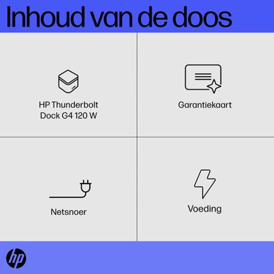 Docking stationHP 4J0A2AA Zwart 120 W - thumbnail