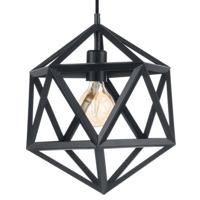 Eglo Hanglamp Embleton 30,5cm zwart 49761 - thumbnail