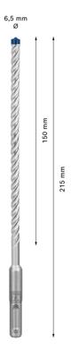 Bosch Accessoires Expert SDS plus-7X hamerboor 6,5 x 150 x 215 mm - 1 stuk(s) - 2608900079 Bosch Accessoires Expert SDS plus-7X hamerboor 6,5 x 150 x 215 mm - 1 stuk(s) - 2608900079