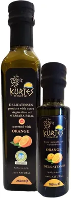 Kurtes fles delicatessen olijfolie orange 100 ml