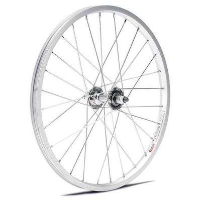 Hzb voorwiel 20 inch etrto 406 aluminium zilver vaste as