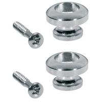 Boston EP-R-N strap button nikkel, met schroef (2 stuks) - thumbnail