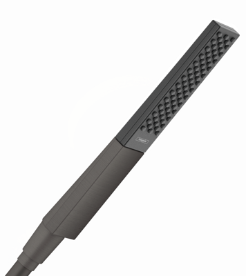 Hansgrohe Staafhanddouche RainFinity 100 1jet Geborsteld Zwart Chroom