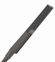 Hansgrohe Staafhanddouche RainFinity 100 1jet Geborsteld Zwart Chroom - thumbnail