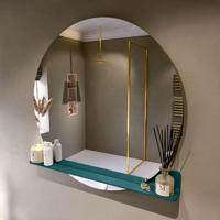 MONDIAZ SPOT spiegel rond 110cm met Spiegelplanchet kleur Smag. - thumbnail