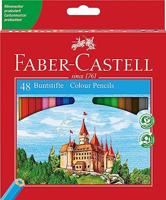 Faber Castell fc-120148 kleurpotlood faber-castell castle zeskantig karton etui met 48 stuks - thumbnail