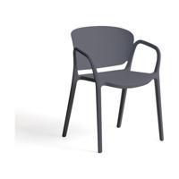 Kave Home Ania tuinstoel kunststof Donkergrijs - thumbnail