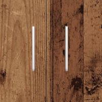 VidaXL Aquariumstandaard 81x36x73 cm bewerkt hout oud houtkleurig - thumbnail