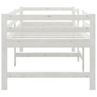 Bedframe zonder matras massief grenenhout wit 90x200 cm - thumbnail