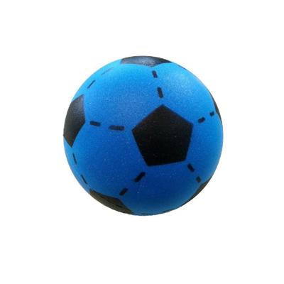 Overige Merken Soft voetbal 20 cm blauw/zwart
