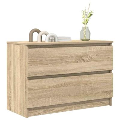Tv-meubel 80x35x54 cm spaanplaat sonoma eikenkleurig