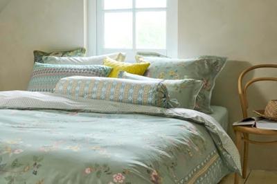 Pip Studio Pip Studio Kili Flower Cushion - Groen 35x60 cm