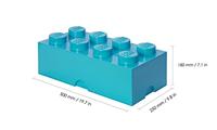 Room Copenhagen LEGO Storage Brick 8 Azuurblauw opbergdoos - thumbnail