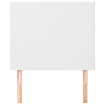 Hoofdborden 2 st 90x5x78/88 cm kunstleer wit - thumbnail