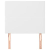Hoofdborden 2 st 90x5x78/88 cm kunstleer wit - thumbnail