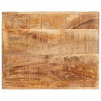 Bijzettafel met plank Bruin 40 x 32 x 46 cm Massief Mango Hout - thumbnail