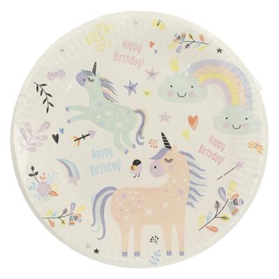 Folat BV Borden unicorns & rainbows, 8st.