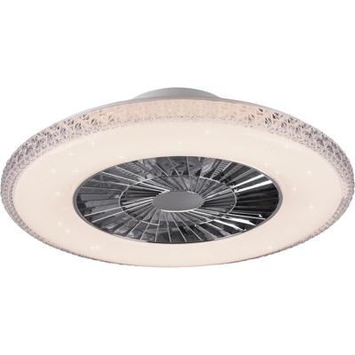 LED Plafondventilator met Dimbare Verlichting - 40W - Mat Chroom