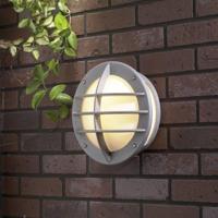 Konstsmide Oden wandlamp rond opaal acrylglas zilver metalic 515-312 - thumbnail