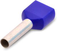 Klauke 87310 Dubbele adereindhulzen 2.5 mm² Deels geïsoleerd Blauw 100 stuk(s) - thumbnail
