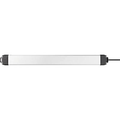 Sygonix SY-4755858 Overspanningsveilige stekkerdoos Zilver, Zwart Randaarde stekker 1 stuk(s)