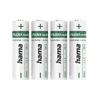 Hama Oplaadbare NiMH-batterijen, AA Mignon, 2500 mAh, 1,2 V, 4 stuks - thumbnail
