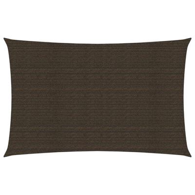 VidaXL Zonnezeil 160 g/m² 3x6 m hdpe bruin