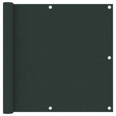 VidaXL Balkonscherm 90x600 cm oxford stof donkergroen