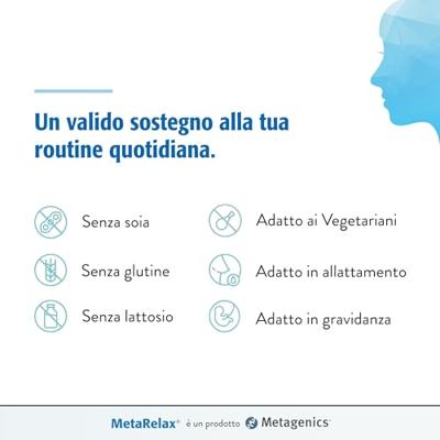 Metagenics MetaRelax Voedingssupplement Stress En Vermoeidheid 180 Tabletten