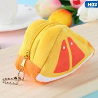 Schattig fruit portemonnee cadeau pluche Coin Purse vrouwelijke tas (oranje) - thumbnail