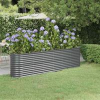 VidaXL Plantenbak 260x40x68 cm gegalvaniseerd staal antracietkleurig - thumbnail