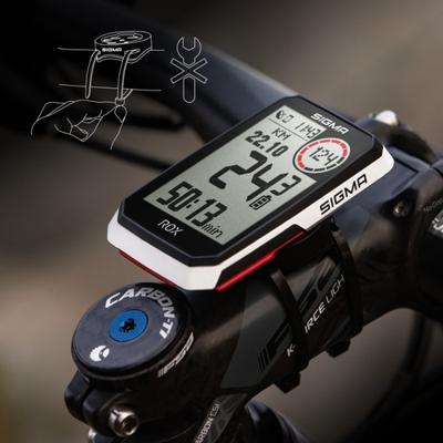 Sigma rox 4.0 gps zw/wit standaard stuurhouder + usb-c oplaadkabel - thumbnail