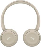 JVC draadloze hoofdtelefoon met 50 uur batterijduur, zachte oorkussens, opvouwbaar ontwerp, Bluetooth 5.3, multipoint-verbinding, EQ-app en ingebouwde microfoon – Mat Beige - HA-S59W-C - thumbnail