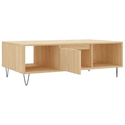 Salontafel 104x60x35 cm bewerkt hout sonoma eikenkleurig